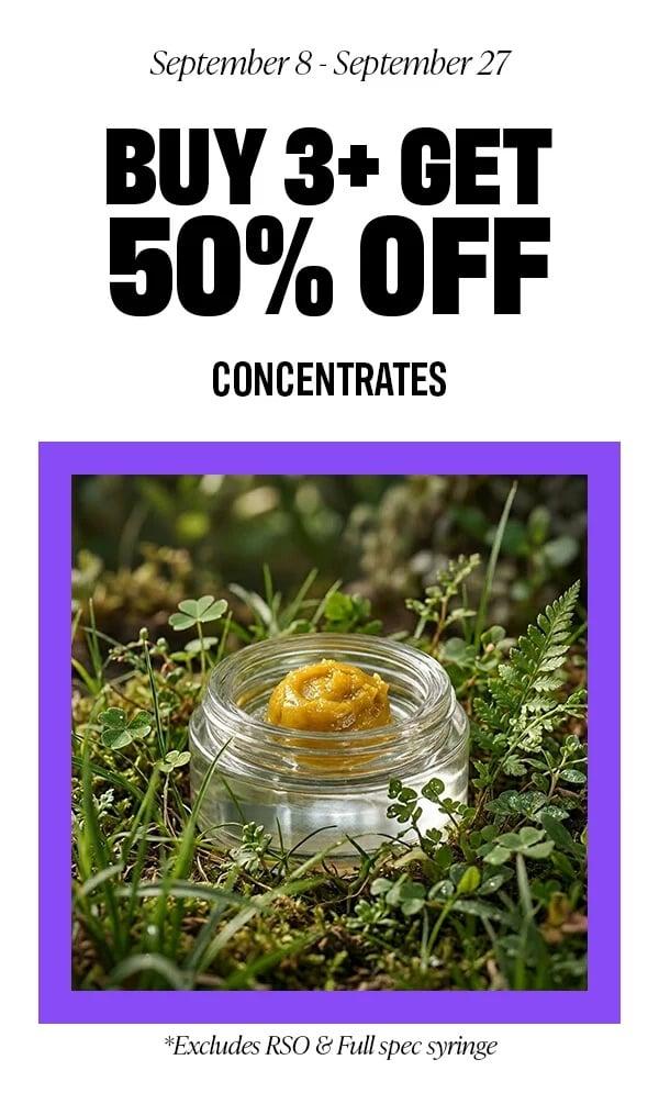 Buy 3+ Get 50% Off Concentrates