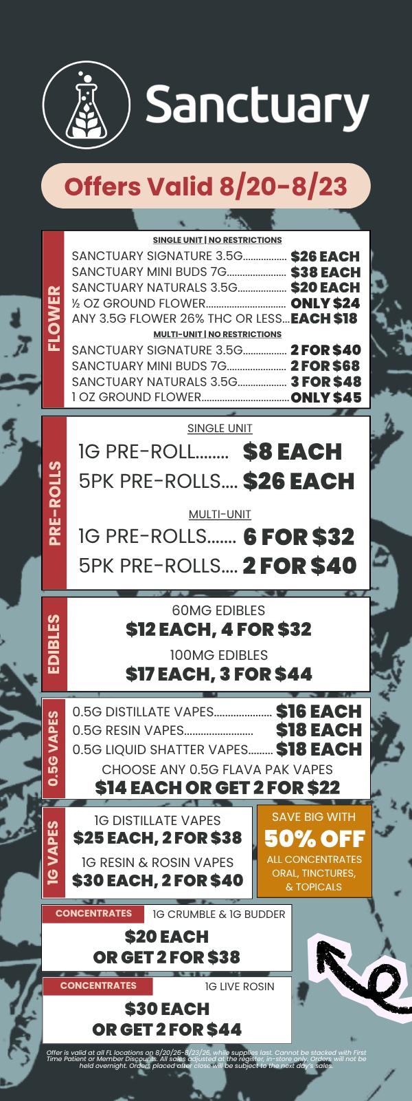 Flower, Pre-Rolls, Edibles, Vapes & Concentrates Deals - Cannabis deal image