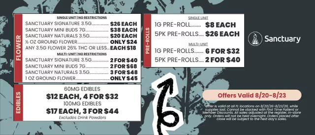 Flower, Pre-Rolls, and Edibles Deals - Cannabis deal image