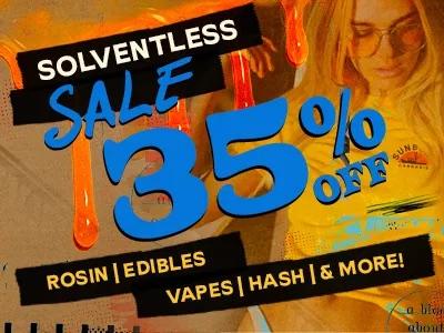 Solventless Sale: 35% Off Select Products