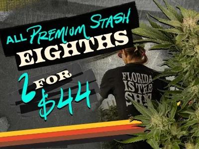 All Premium Stash Eighths 2 for $44 - Cannabis deal image