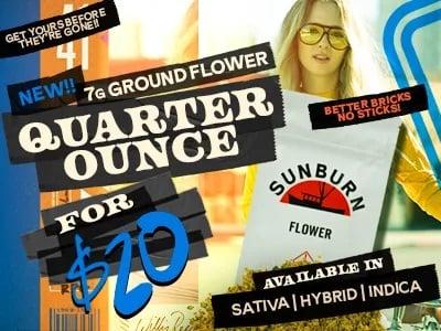 $20 Quarter Ounce Ground Flower Deal - Cannabis deal image