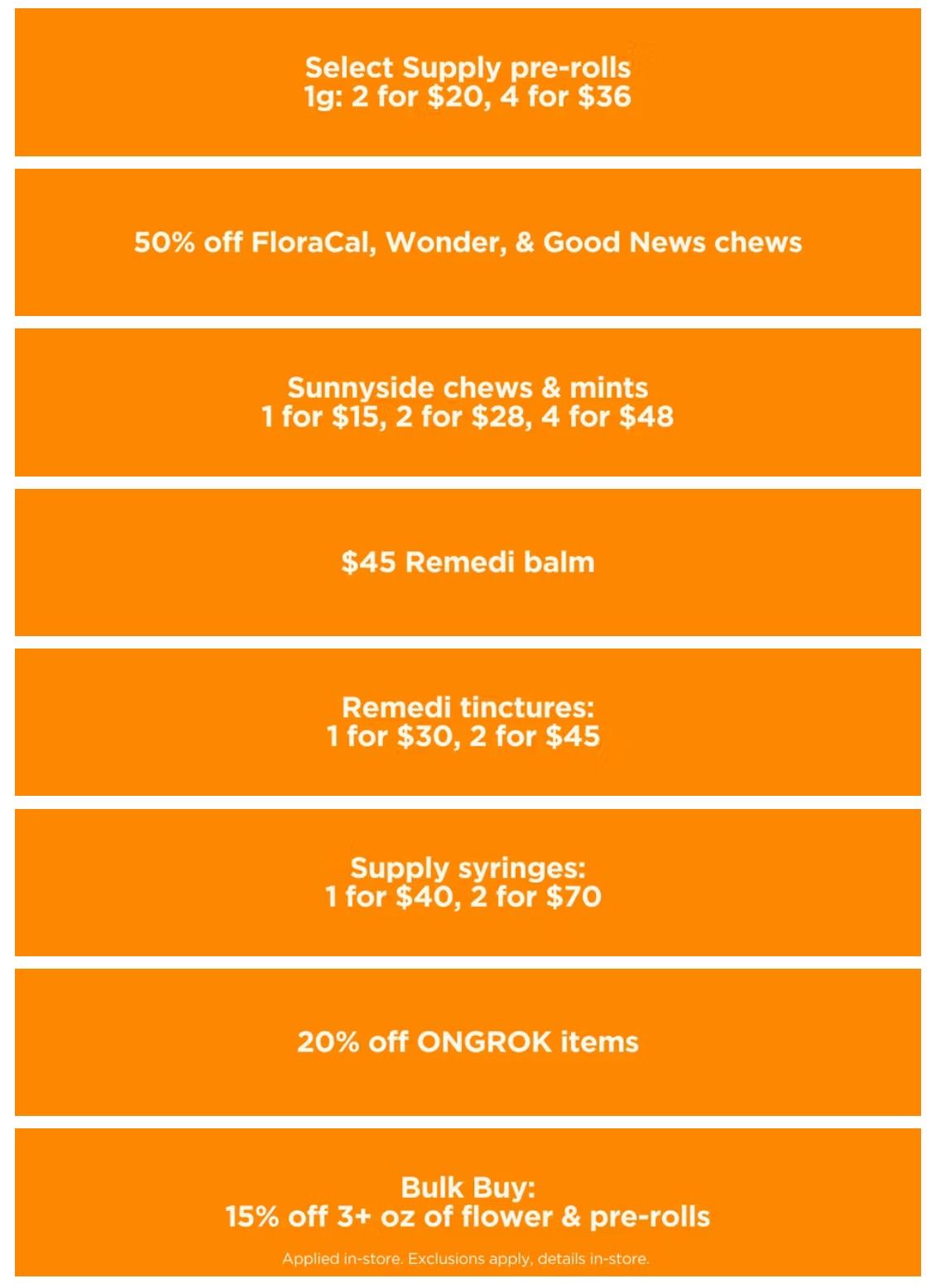 Bulk Buy Discounts & Special Offers