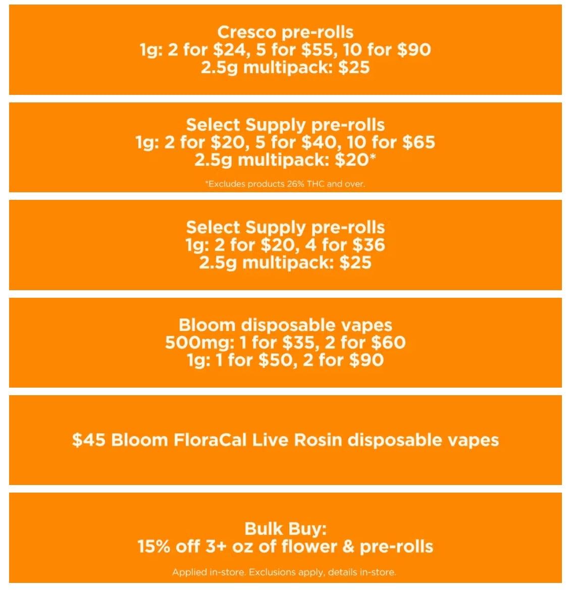 Bulk Flower & Vape Deals - Cannabis deal image