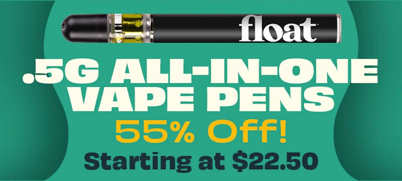 55% Off .5G All-In-One Vape Pens