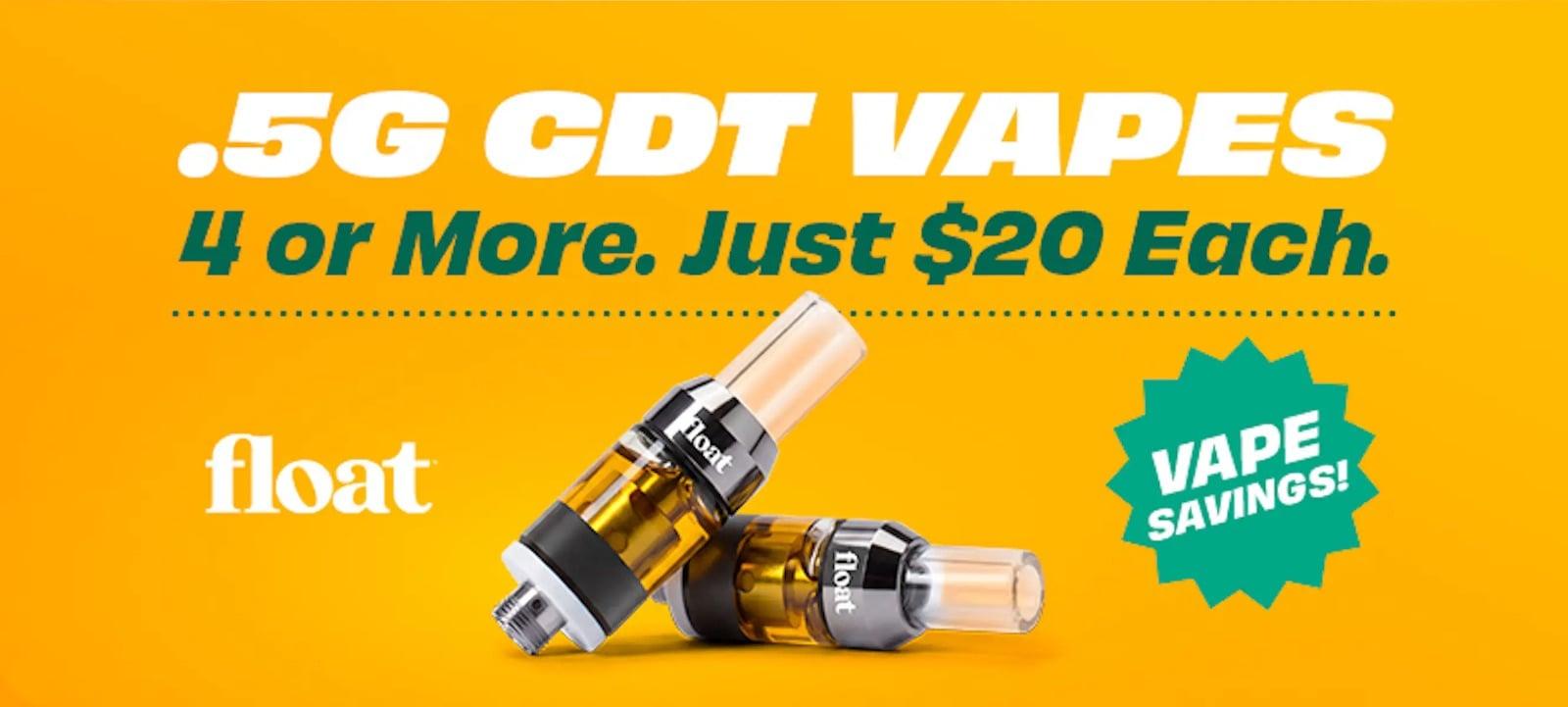 .5G CDT Vapes 4 or More Just $20 Each