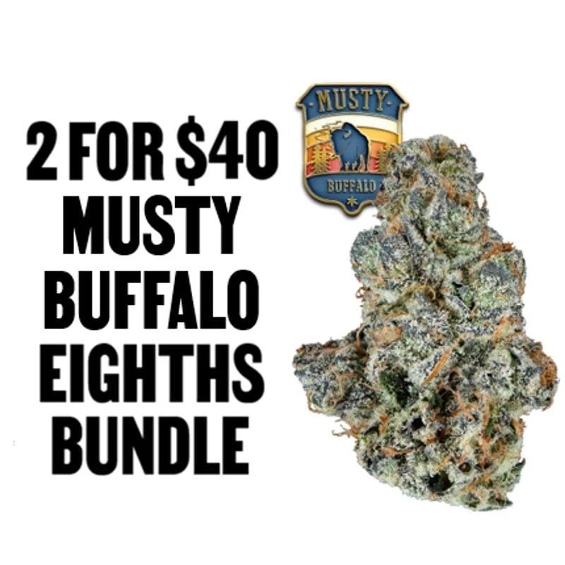 2 for $40 Musty Buffalo Eighths Bundle - Cannabis deal image