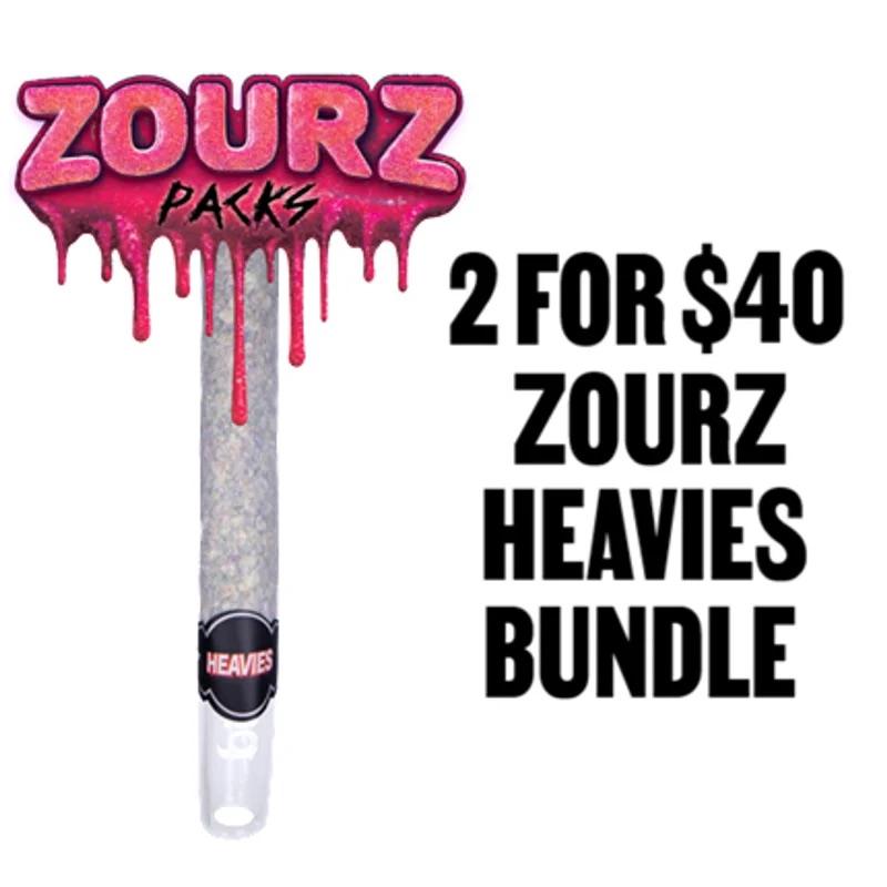 2 For $40 Zourz Heavies Bundle - Cannabis deal image