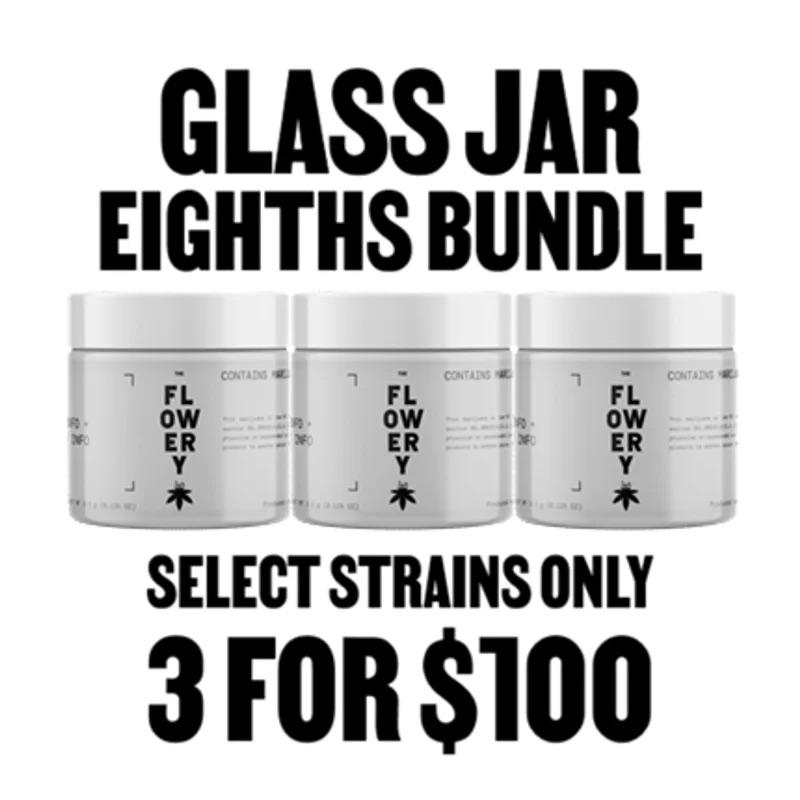 Glass Jar Eighths Bundle 3 for $100 - Cannabis deal image
