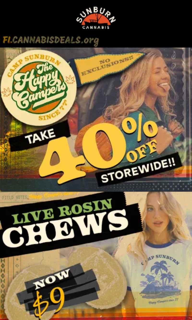40% Off Storewide & Live Rosin Chews for $9