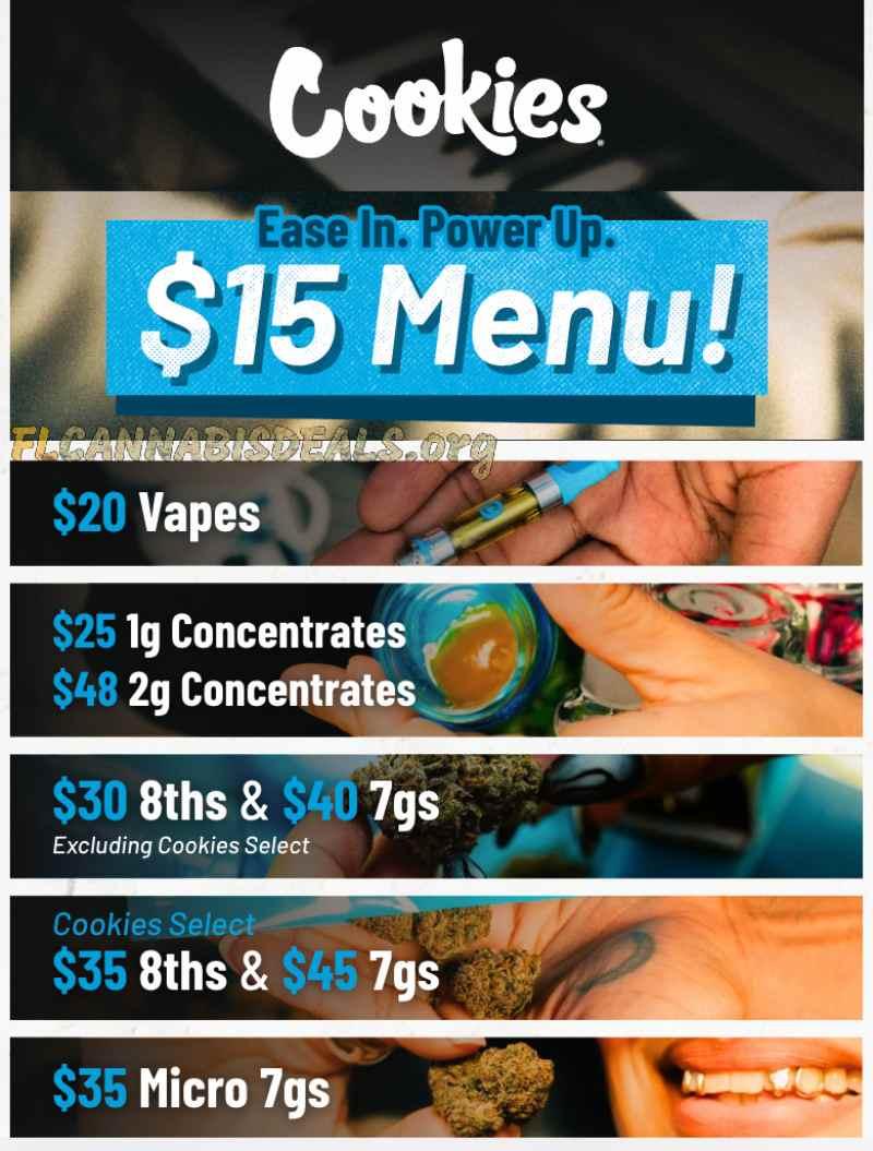 Cookies $15 Menu Deals & More!