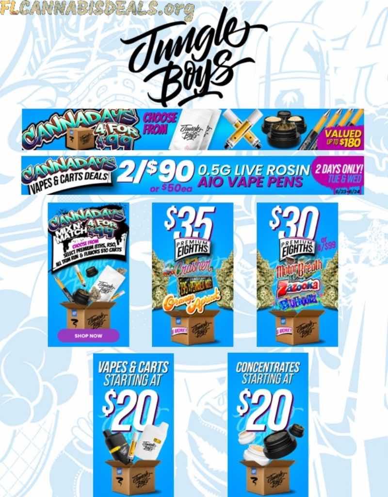 Daily Deals, Live Rosin & Flower Specials