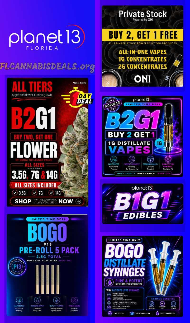 BOGO Deals on Flower, Vapes, Edibles & More