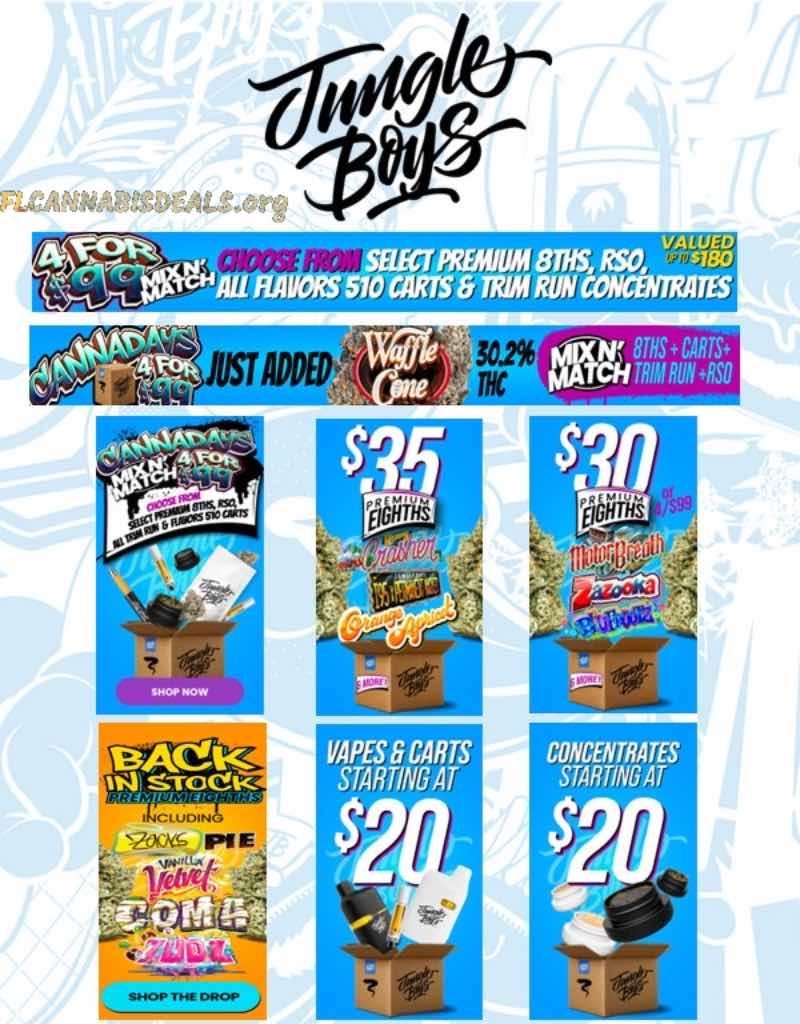 4 For $99 Deals & Premium Eighths Starting At $30