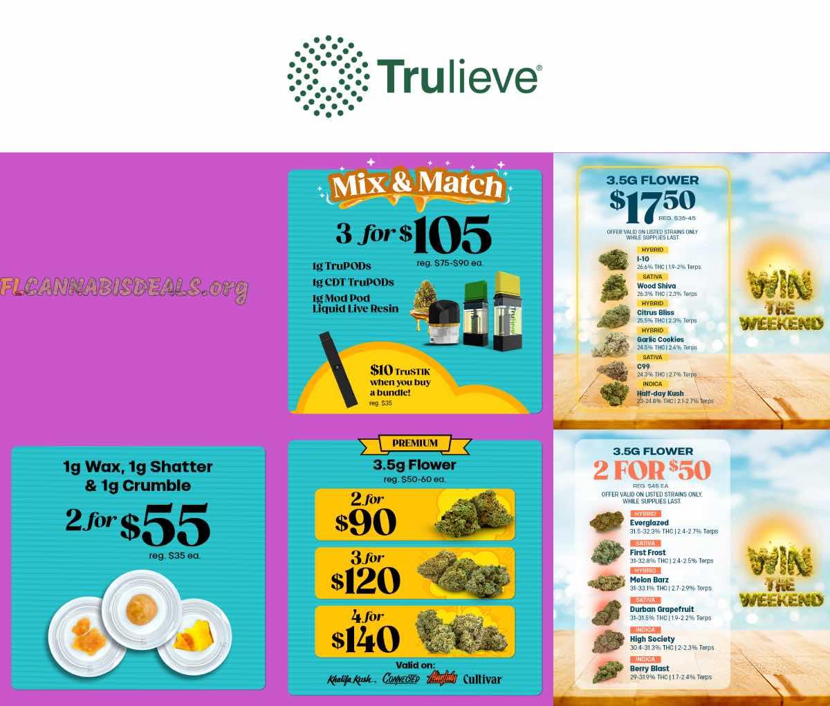 Mix & Match Flower and Concentrate Deals