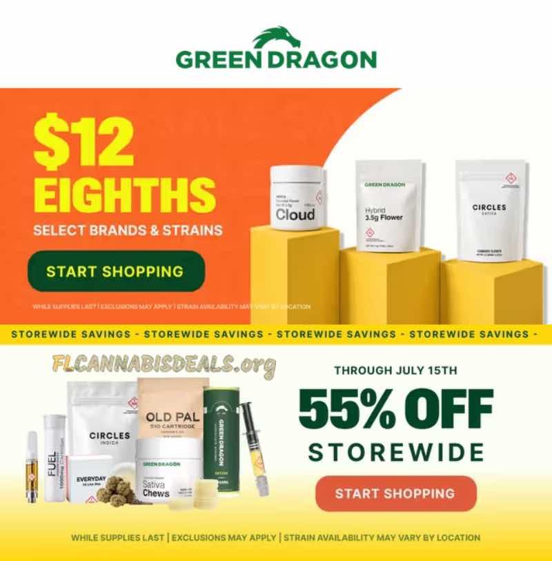 55% Off Storewide & $12 Eighths