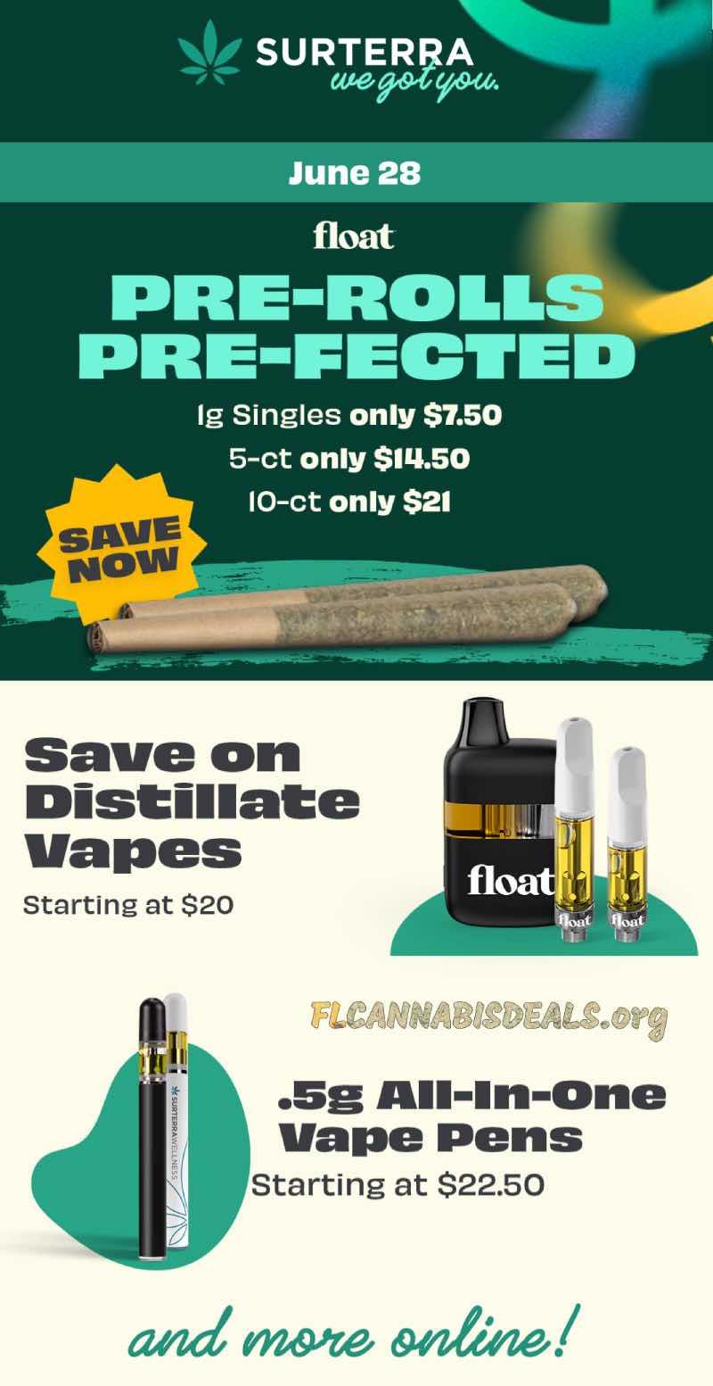 Pre-Rolls, Vapes, and More Deals