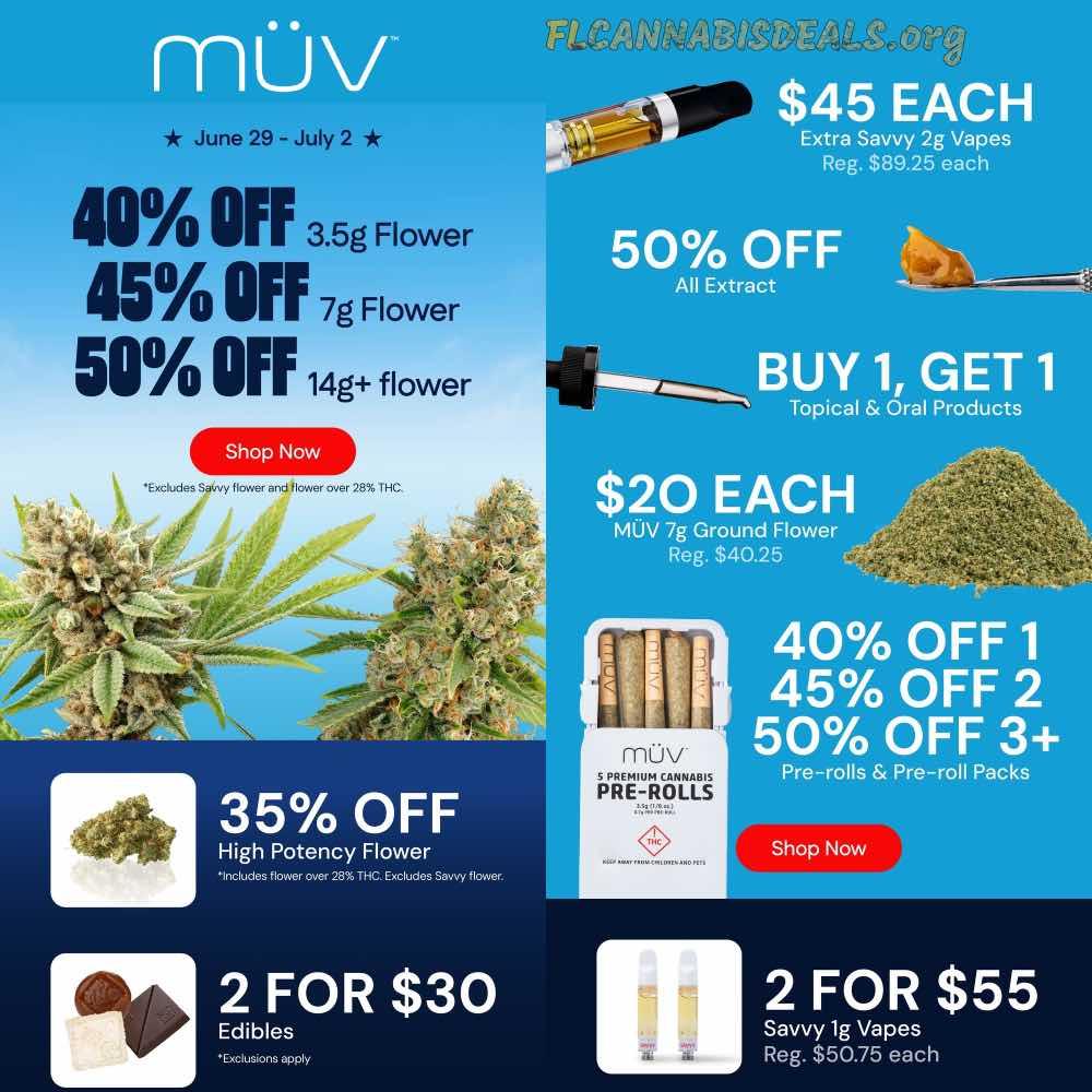 Flower, Vapes, Edibles, and Pre-roll Deals