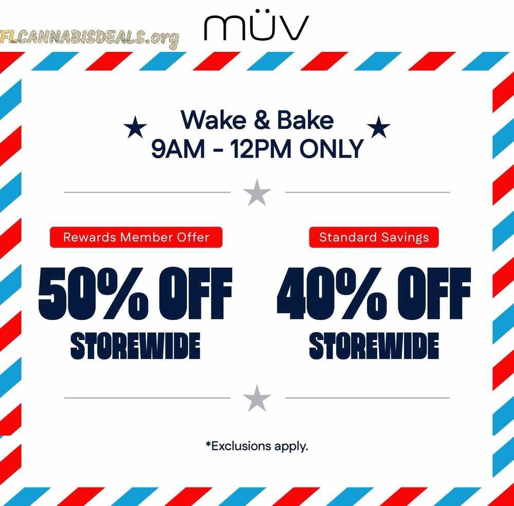 Wake & Bake Deals: 50% Off for Members!