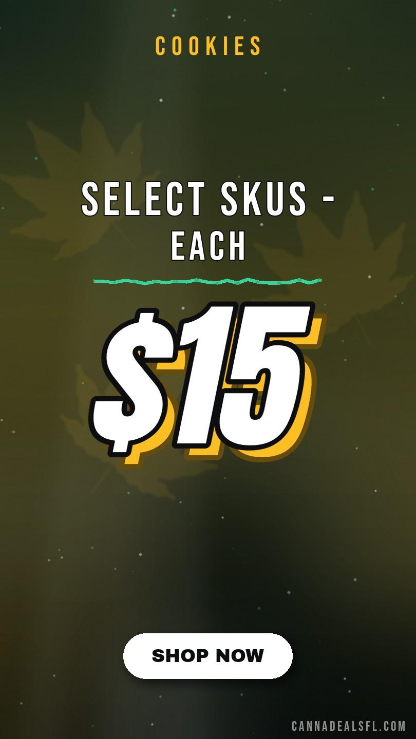 Select Skus - $15 each - Cannabis deal image