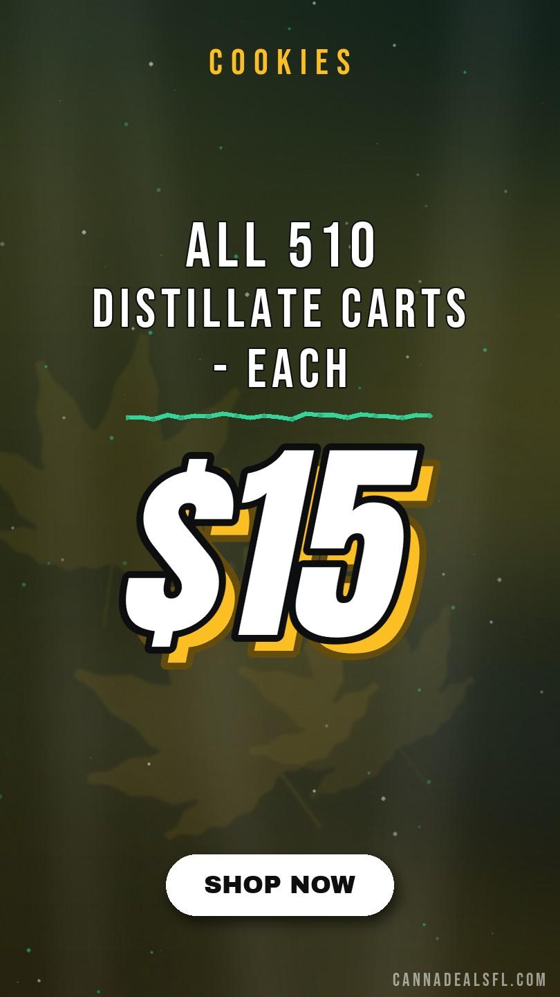 All 510 Distillate Carts - $15 each - Cannabis deal image