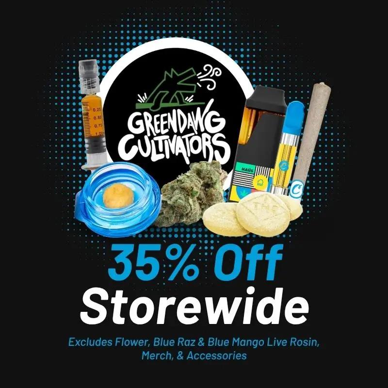 35% Off Storewide Greendawg Deals - Cannabis deal image