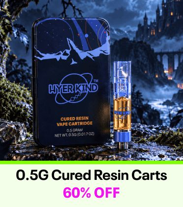 60% Off 0.5G Cured Resin Carts - Cannabis deal image