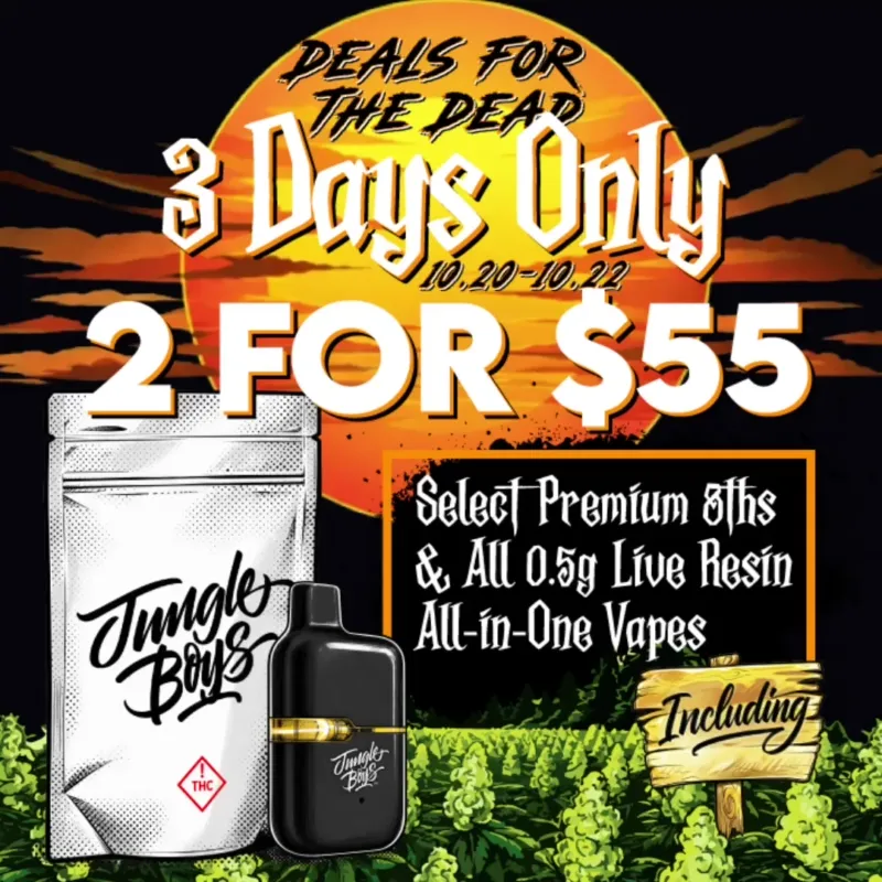 2 For $55 Jungle Boys Premium Deals - Cannabis deal image