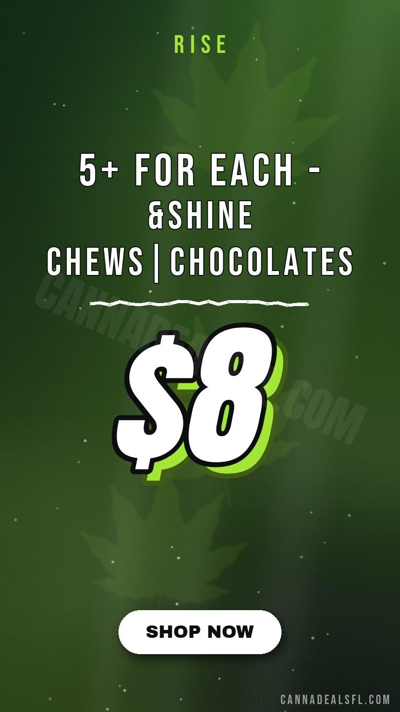 5+ for $8 Each - &Shine Chews|Chocolates