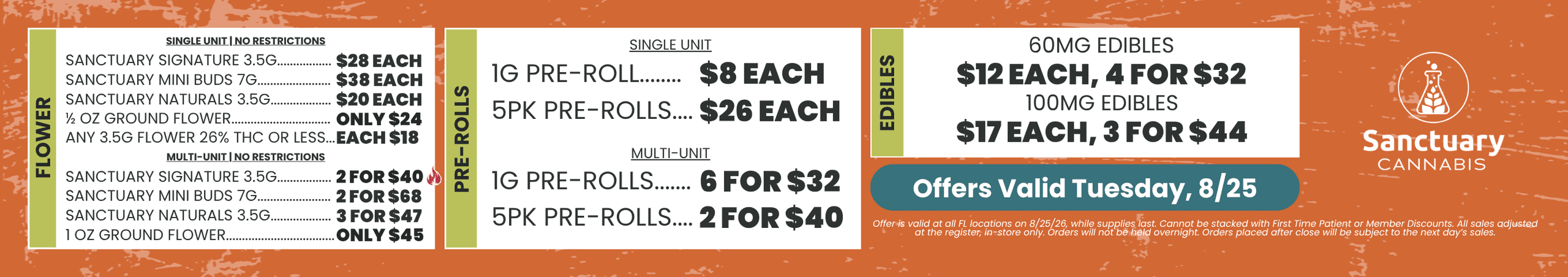 Flower, Pre-Rolls, and Edibles Deals