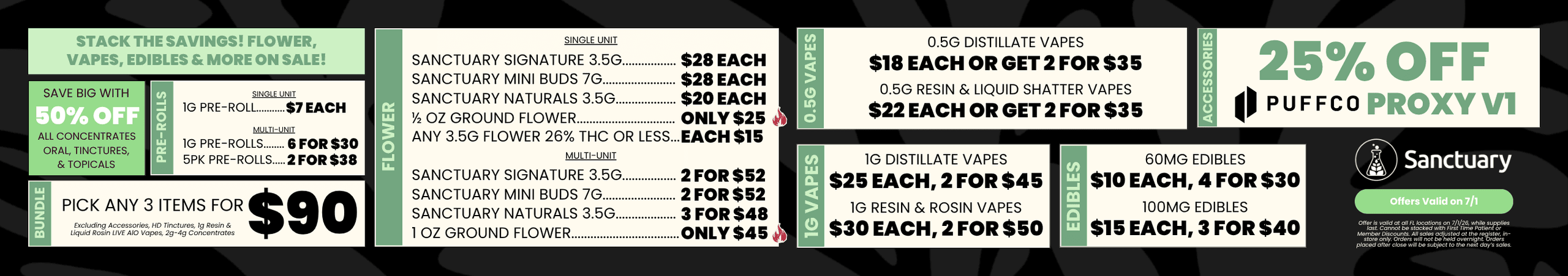 Big Savings on Flower, Vapes, Edibles & More!