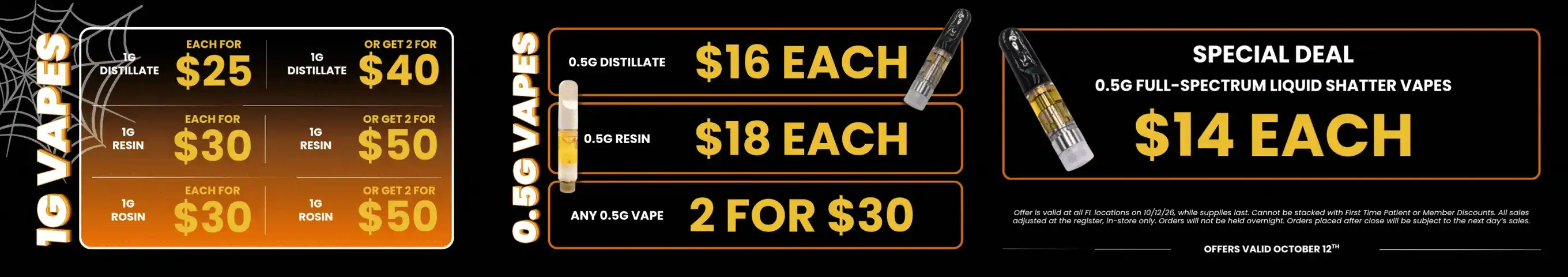Vape Deals: $14 Shatter & 2 for $30