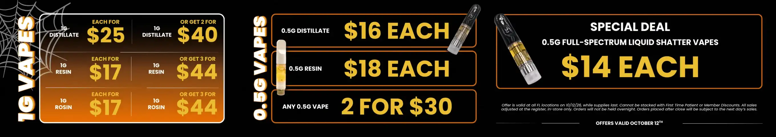 Vape Deals: $14 Shatter, 2 for $30 & More - Cannabis deal image