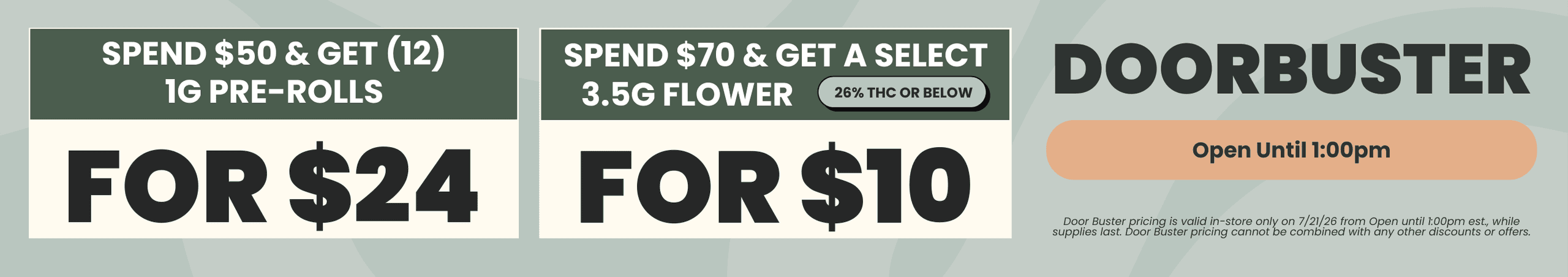 Spend & Get Deals Plus Door Busters