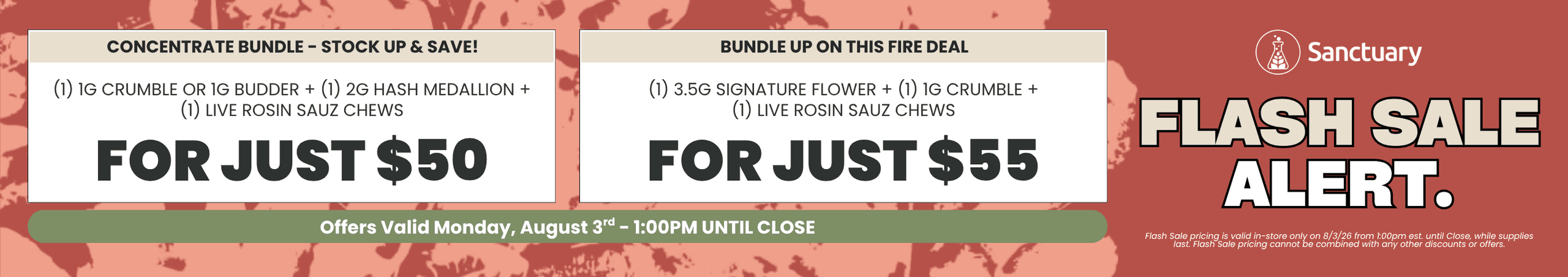 Concentrate & Flower Bundles on Fire Deal