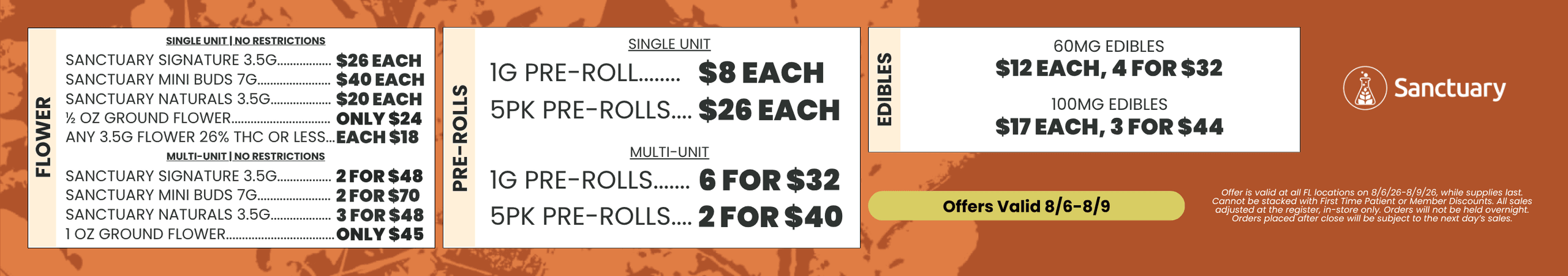 Flower, Pre-Rolls, and Edibles Deals - Cannabis deal image