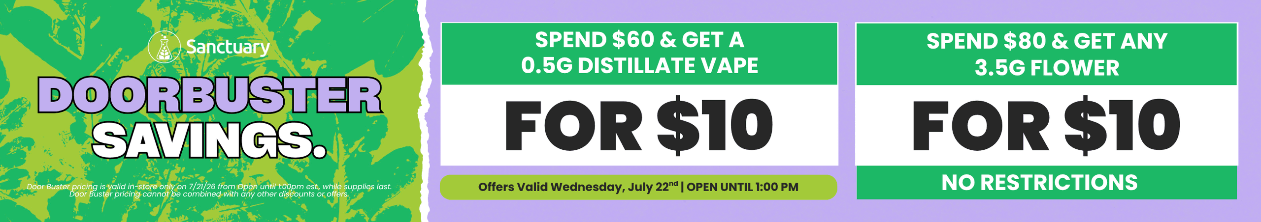 Doorstopper Savings: Vapes and Flower Deals