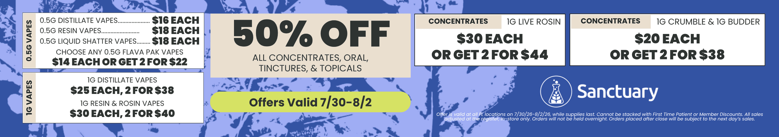 Vapes, Concentrates, and More Deals