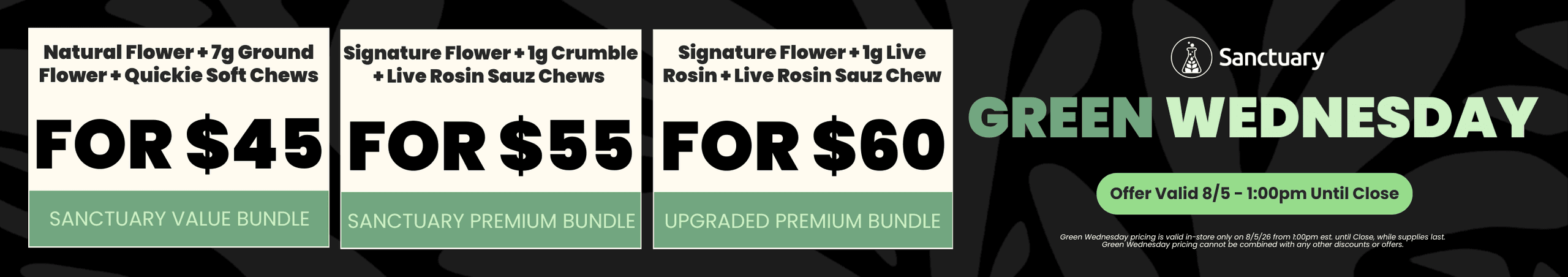 Green Wednesday Bundles & Pricing