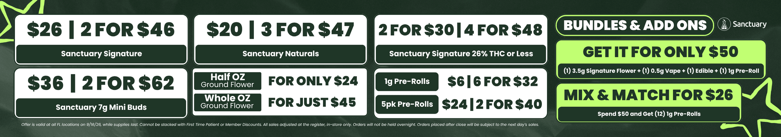 Flower & Pre-Roll Deals Plus Bundles