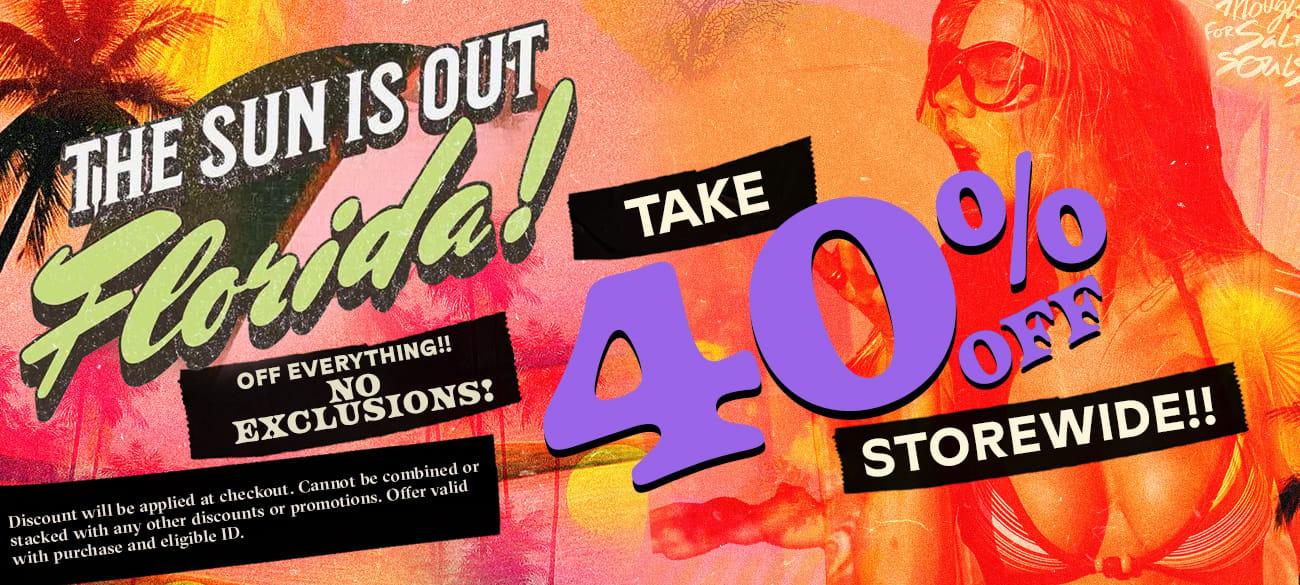 40% Off Storewide No Exclusions