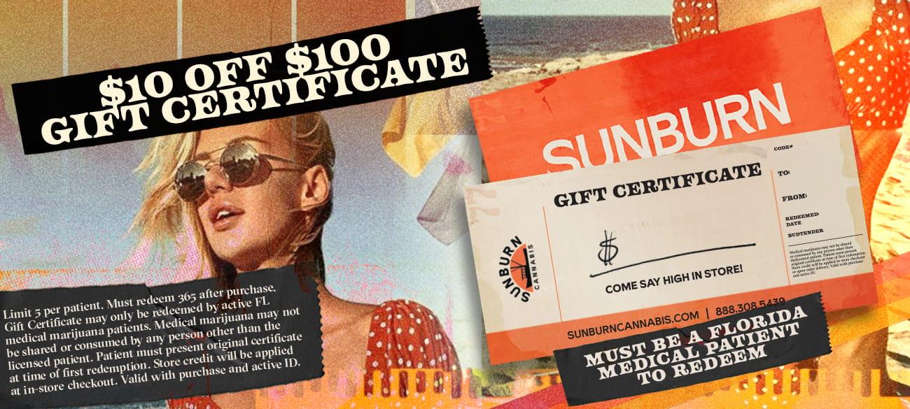 $10 Off $100 Gift Certificate