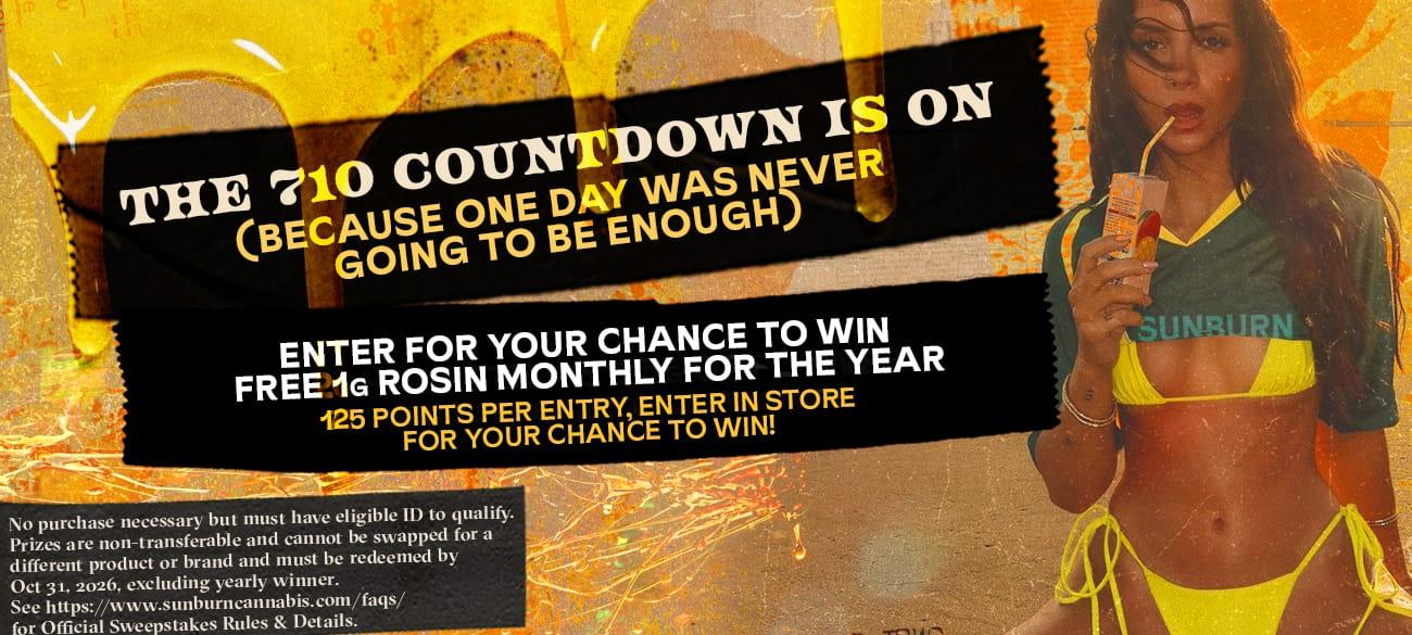 Win Free Rosin Monthly, Enter Sweepstakes - Cannabis deal image