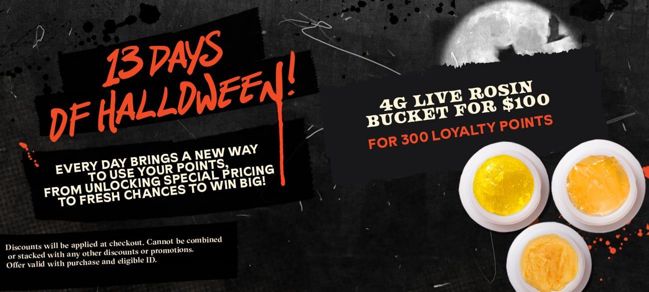 13 Days of Halloween: 4G Live Rosin Bucket - Cannabis deal image