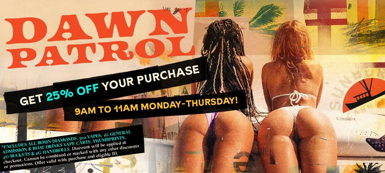 25% Off Your Purchase 9AM-11AM