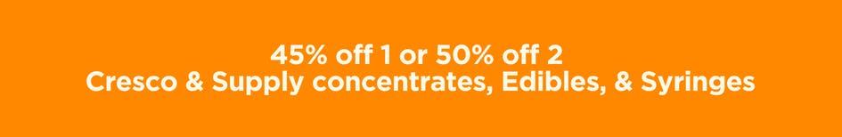 45% Off 1 or 50% Off 2 Cresco Deals - Cannabis deal image