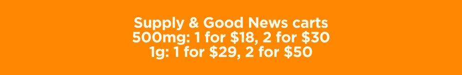 Supply & Good News Carts Deals - Cannabis deal image