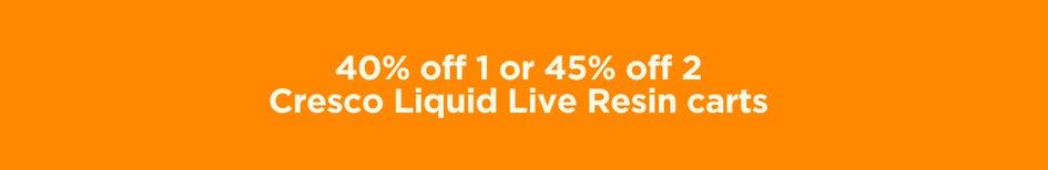 40% Off 1 or 45% Off 2 Cresco Carts - Cannabis deal image