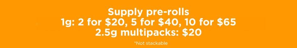 Pre-Roll Deals on 1g and 2.5g - Cannabis deal image