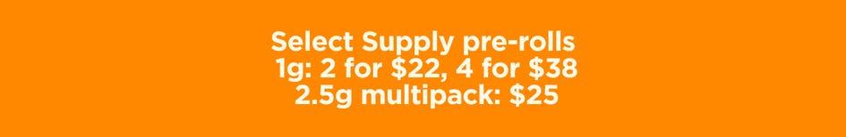 Select Supply Pre-rolls Deals